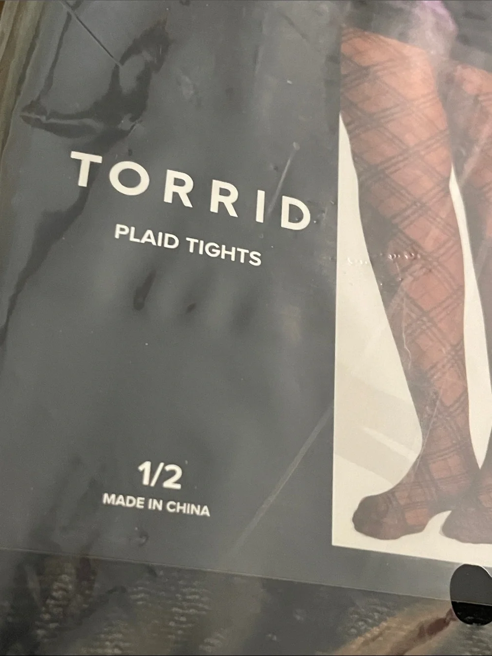 torrid Black Tights Plaid Tights N48